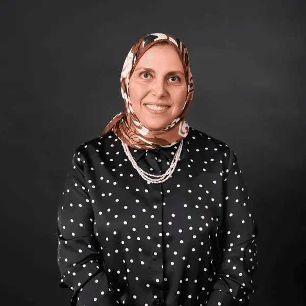 Portrait of Reem Arafa, Biomedical Sciences laureate